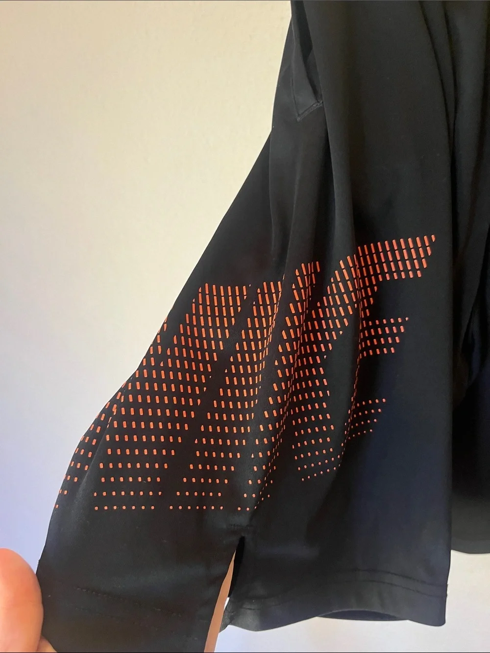 Nike Boys Shorts Size Large Black Orange Logo